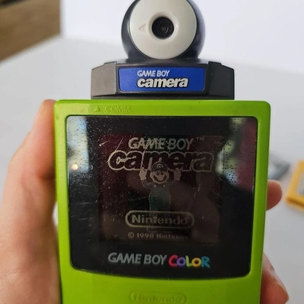 Vtg Nintendo Game Boy Color LOT 3 Pokemon Pikachu Crystal Blue Game Camera WORKS
